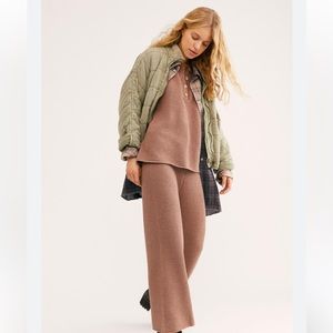 Free People Hailee Sweater Set in Coco Brown